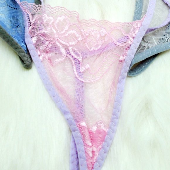 🍑 3X🩲 GIRLS FENGROUTING SEXY G-STRING LACE THONG 🍑 - Picture 2 of 4